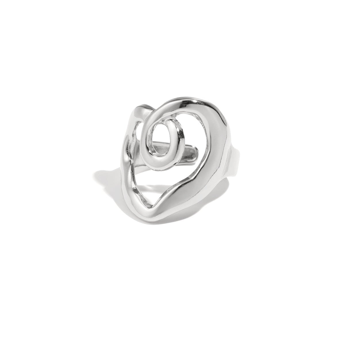 Stainless Steel Statement Rings irregular shape Casual Daily Simple Series Women's jewelry