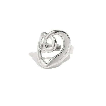 Stainless Steel Statement Rings irregular shape Casual Daily Simple Series Women's jewelry