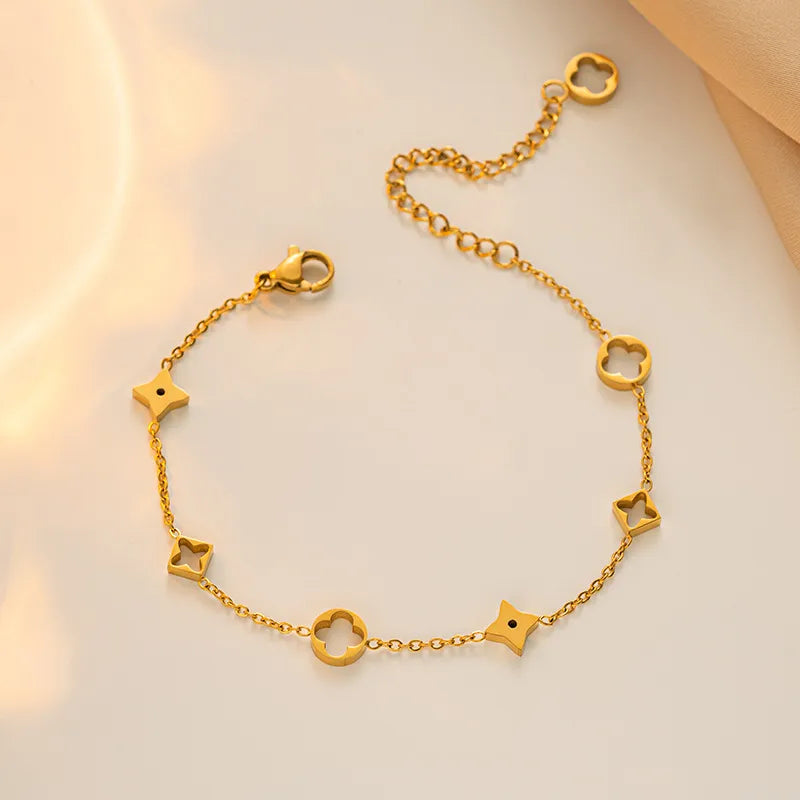 Goldene Klee-Set