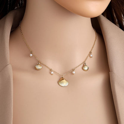 Pearl Small Shells Halskette